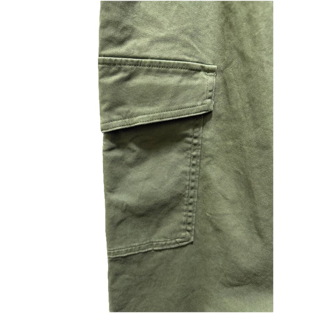 🆕Ava & Viv Women’s 3X Olive Green Cargo Capri Length Elastic Waist Pants Spring - Picture 5 of 10